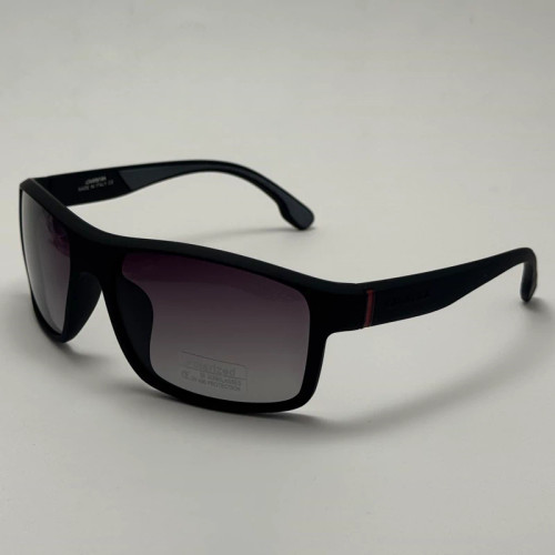 تصویر عینک آفتابی پلاریزه اسپرت کررا CARRERA مشکی مناسب رانندگی به همراه کاور پارچه ای و دستمال نانو مخصوص کد 2218