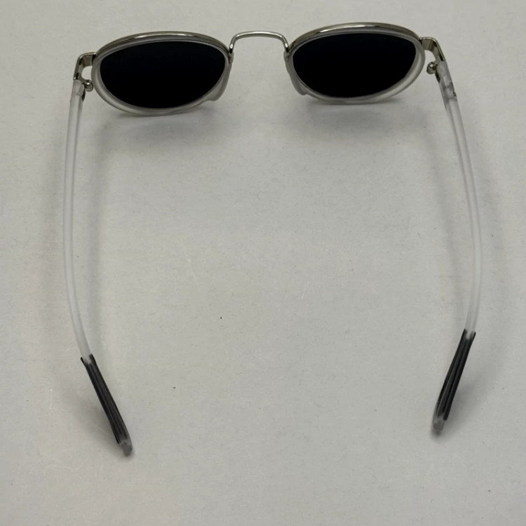 تصویر عینک آفتابی گرد ریبن فراری کریستالی با پک کامل Rayban Ferrari RB3705