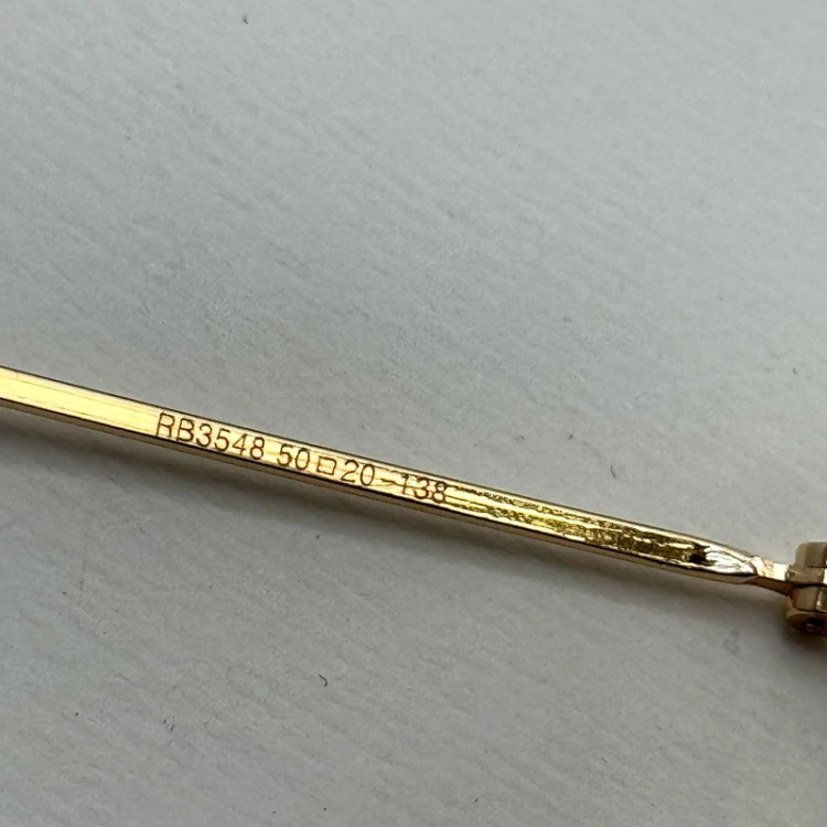 تصویر عینک ریبن شیشه سنگ هگزونال قهوه ای هایلایت آنتی رفلکس به همراه پک کامل ریبن کد Rayban RB 3548