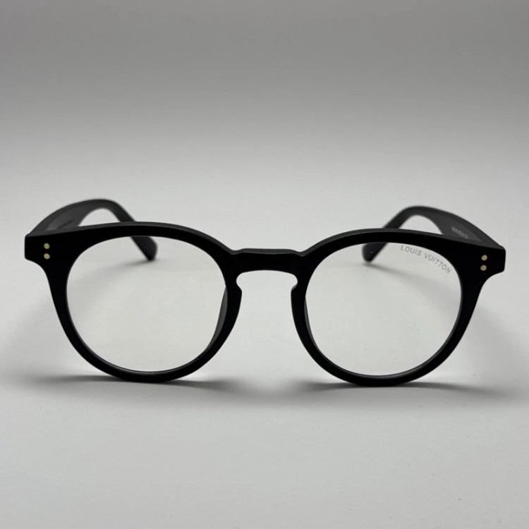 تصویر فریم عینک بلوکات طبی لویی ویتون مشکی tr90 نرم و سبک به همراه کاور پارچه ای و دستمال - عینک کار با کامپیوتر و موبایل