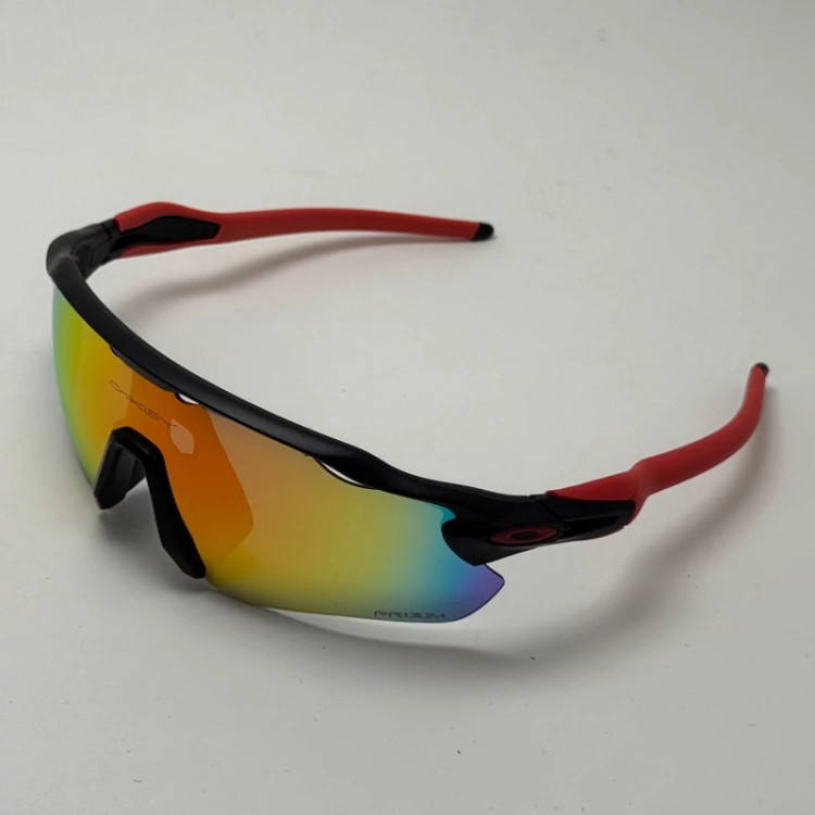 تصویر عینک آفتابی اسپرت اوکلی Oakley مدل Radar EV Path عدسی آتیشی فریم مشکی کد 9208