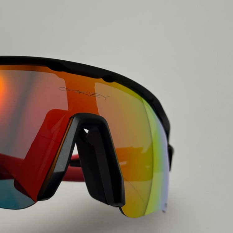 تصویر عینک آفتابی اسپرت اوکلی Oakley مدل Radar EV Path عدسی آتیشی فریم مشکی کد 9208