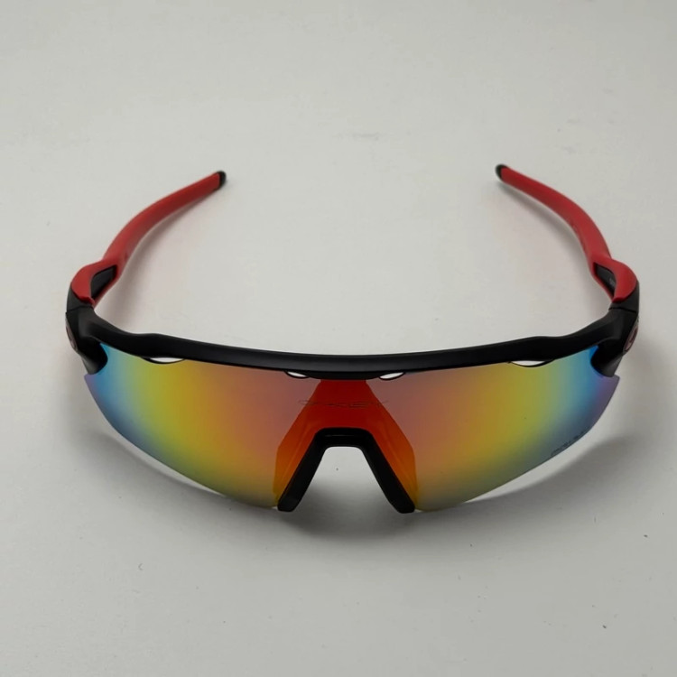 تصویر عینک آفتابی اسپرت اوکلی Oakley مدل Radar EV Path عدسی آتیشی فریم مشکی کد 9208