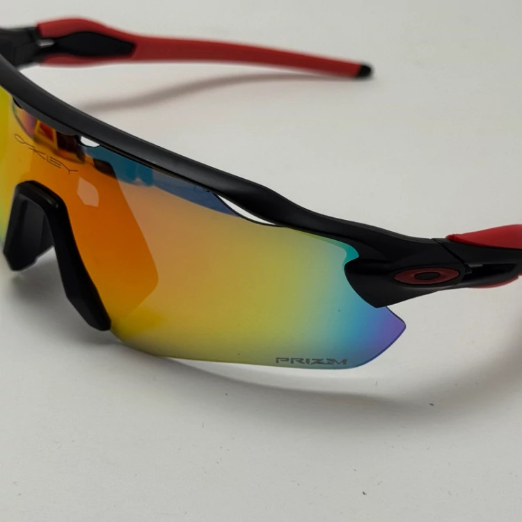 تصویر عینک آفتابی اسپرت اوکلی Oakley مدل Radar EV Path عدسی آتیشی فریم مشکی کد 9208