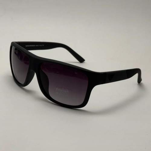 تصویر عینک آفتابی پلاریزه اسپرت امپریو آرمانی طوسی مشکی مناسب رانندگی به همراه کاور پارچه ای و دستمال نانو مخصوص کد 2212