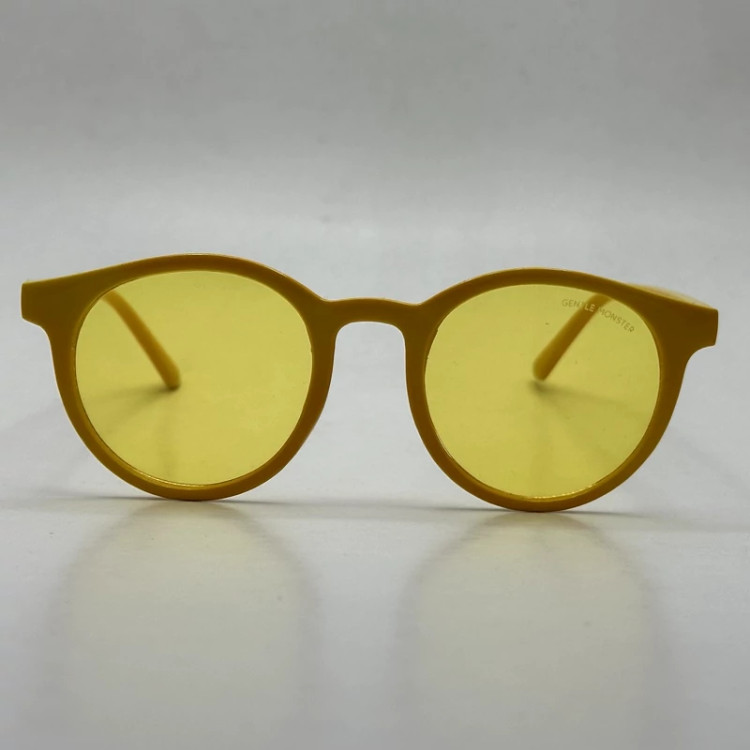 تصویر عینک آفتابی و شب جنتل مانستر گرد رنگ زرد