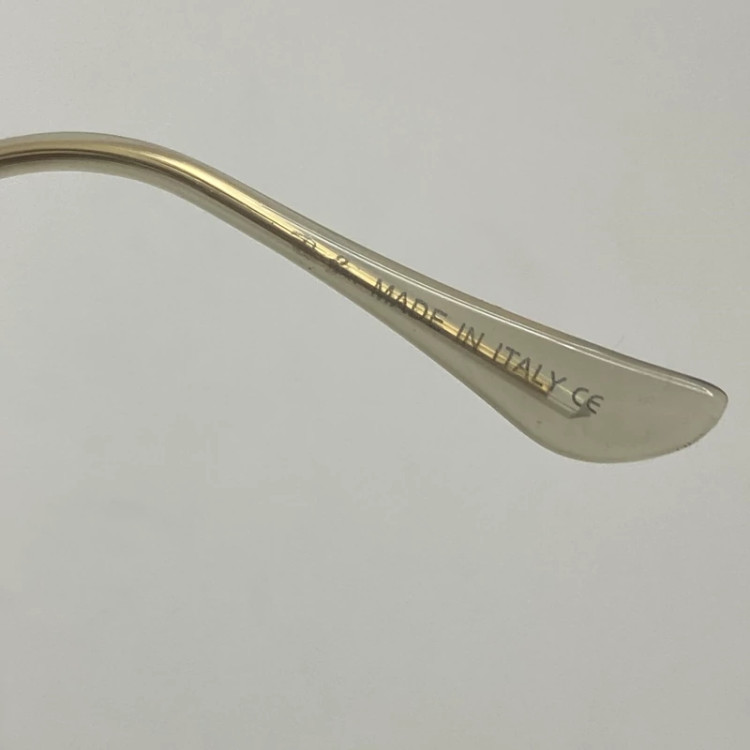 تصویر عینک آفتابی ریبن rayban گرد مشکی طلایی شیشه سنگ RB 3447