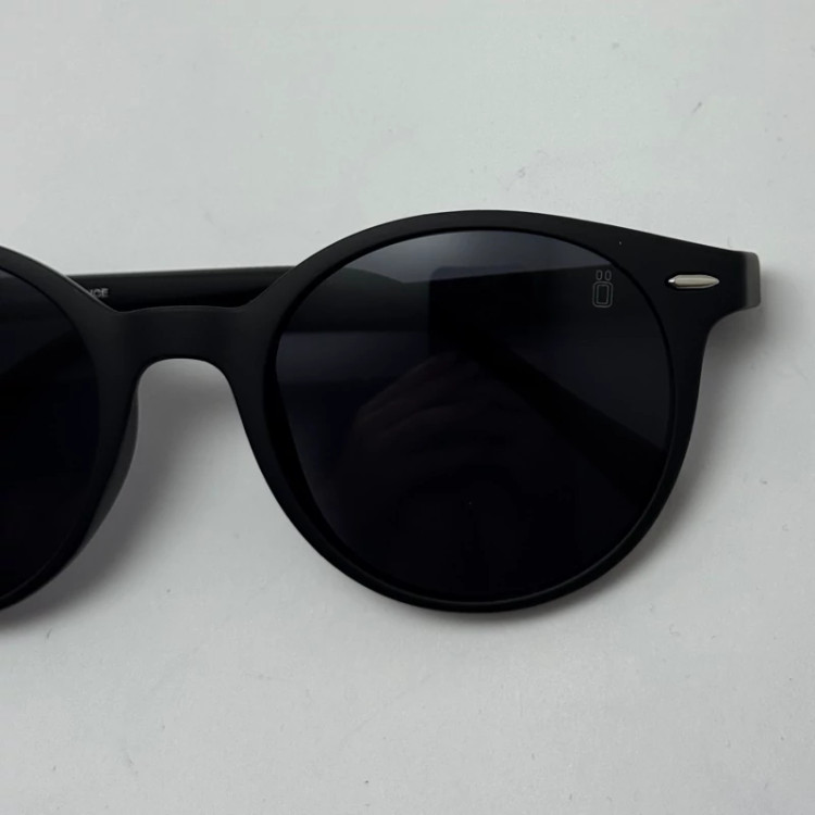 تصویر عینک آفتابی پلاریزه اوگا مورل OGA MOREL گرد تمام مشکی