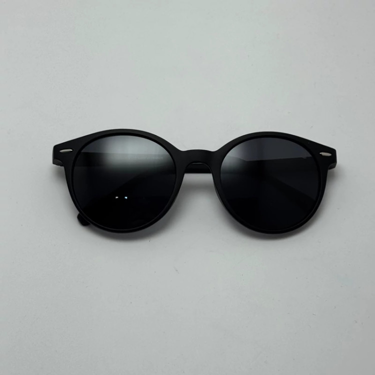 تصویر عینک آفتابی پلاریزه اوگا مورل OGA MOREL گرد تمام مشکی