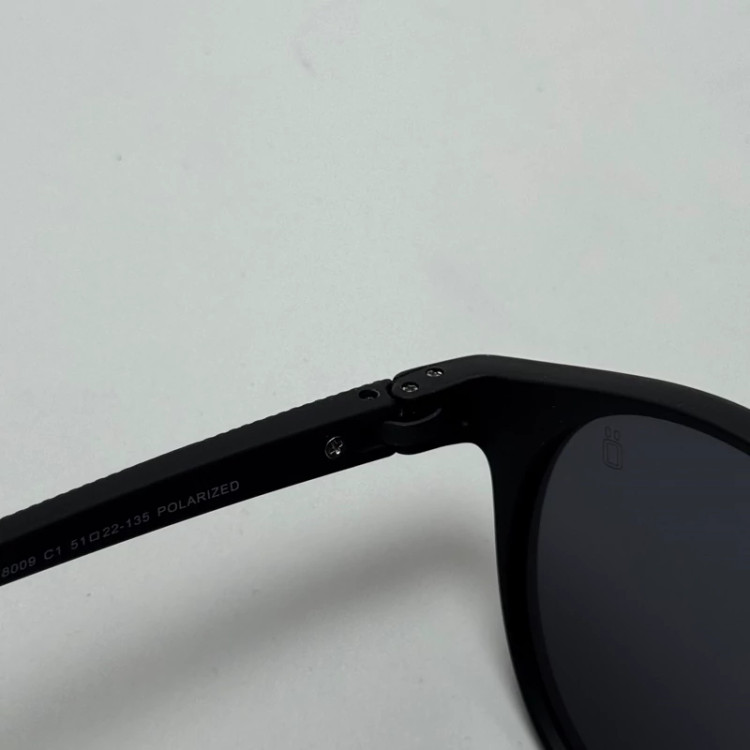 تصویر عینک آفتابی پلاریزه اوگا مورل OGA MOREL گرد تمام مشکی