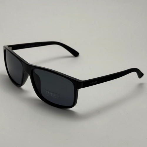 تصویر عینک آفتابی پلیس POLICE مشکی پلاریزه و یووی 400 به همراه کاور پارچه ای و دستمال نانو کد 1956