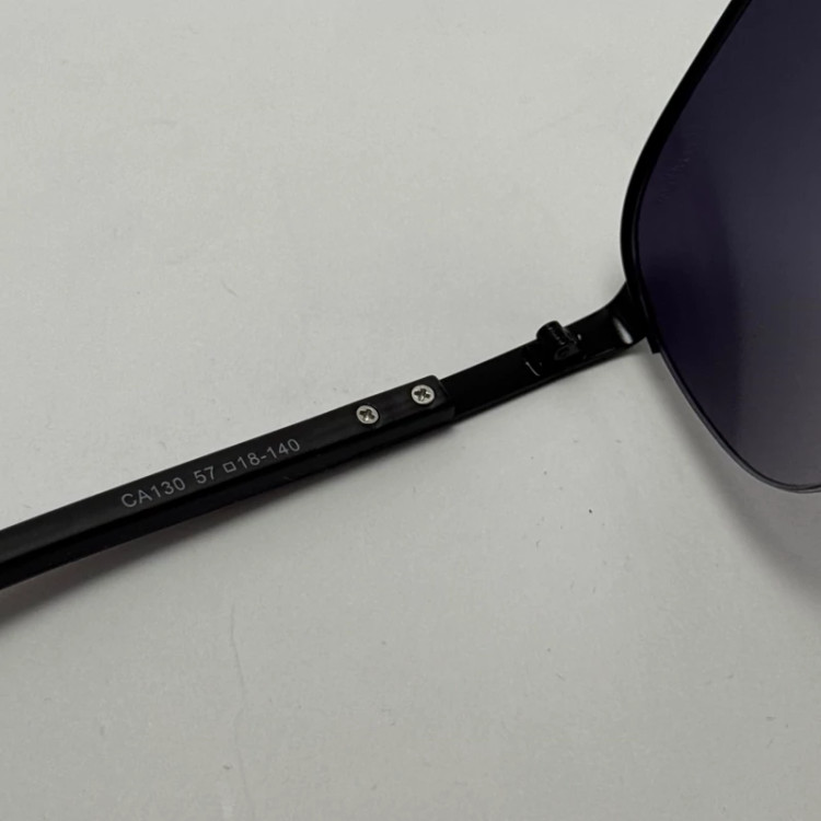 تصویر عینک آفتابی مردانه کارتیر Cartier مدل Santos تمام مشکی