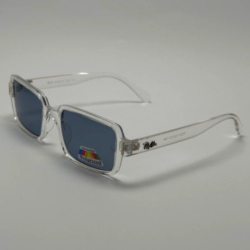تصویر عینک آفتابی و شب پلاریزه ریبن مستطیلی آبی کد rayban RB 2201