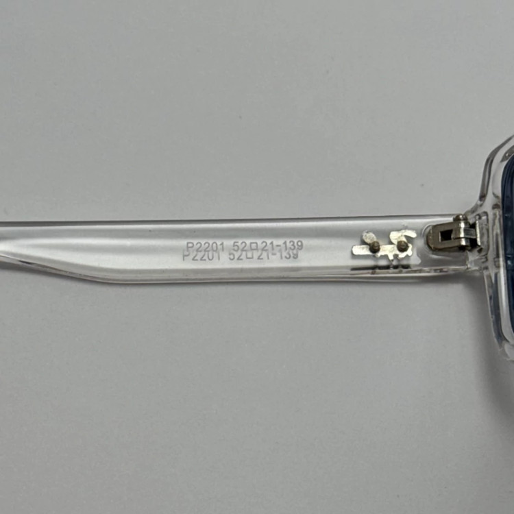 تصویر عینک آفتابی و شب پلاریزه ریبن مستطیلی آبی کد rayban RB 2201