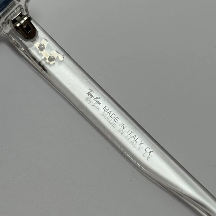 تصویر عینک آفتابی و شب پلاریزه ریبن مستطیلی آبی کد rayban RB 2201