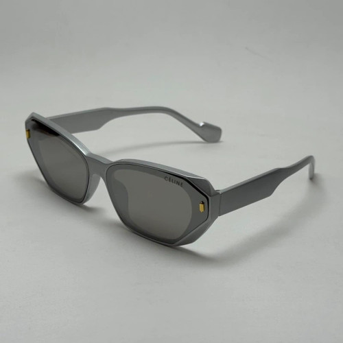 تصویر عینک آفتابی شش ضلعی سلین CELINE نقره ای عدسی نقره ای یووی 400 کد WF 8839