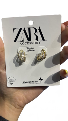 تصویر گوشواره های مینیمال zara