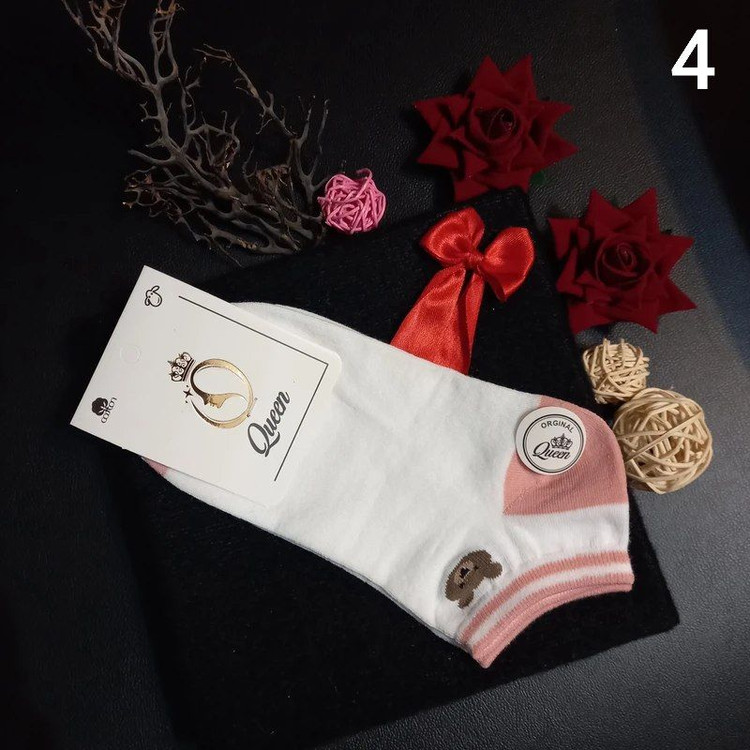 جوراب زنانه ساق کوتاه طرح تدی