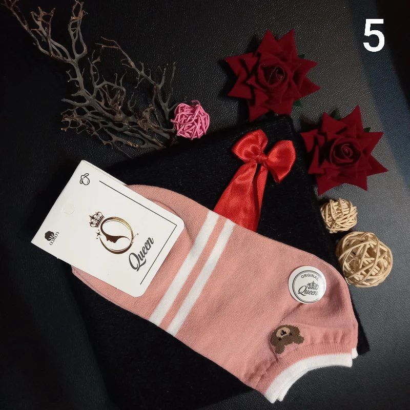 جوراب زنانه ساق کوتاه طرح تدی